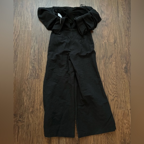 Simkhai Jumpsuit puff detail distressed black size 8 - Picture 12 of 16